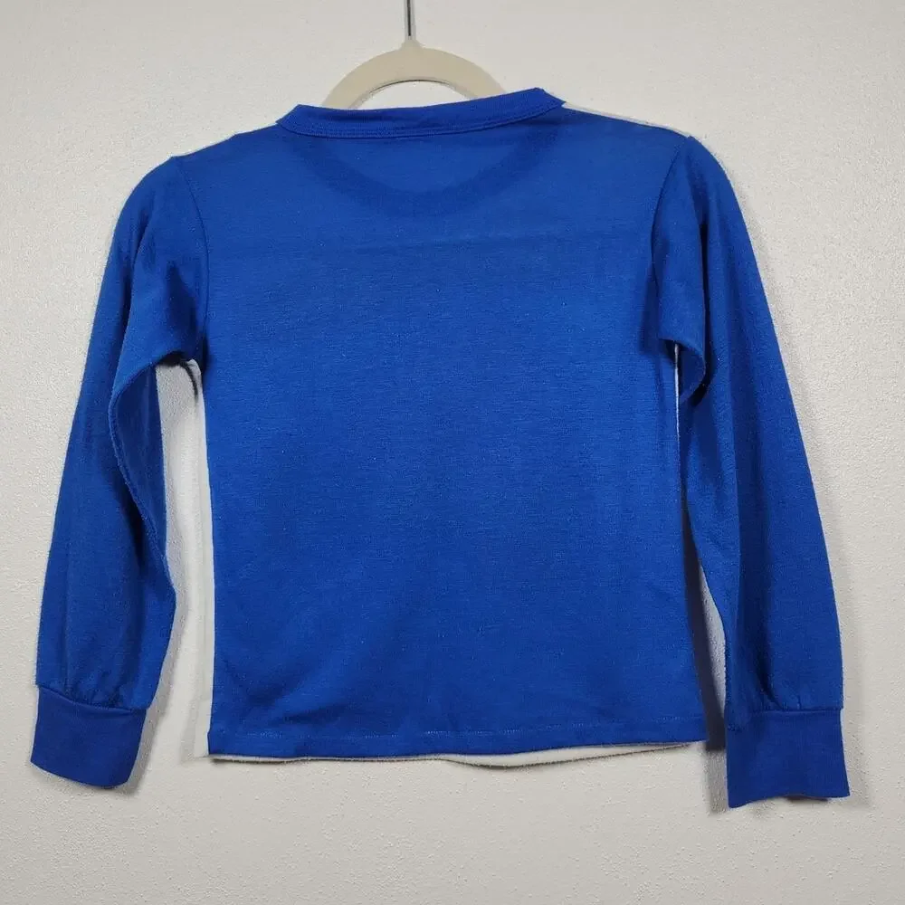 Vintage Dirt Track Long Sleeve Shirt 80s Youth Kids Skate Sports Top Racing